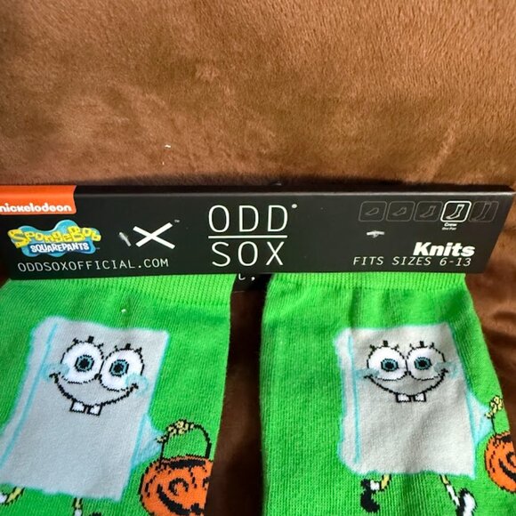 ODD SOX Nickelodeon Spongebob Crew socks - Picture 2 of 5